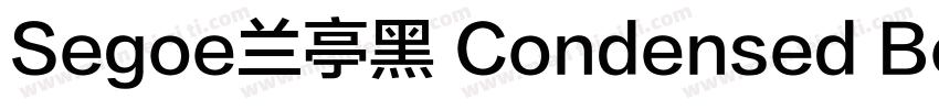 Segoe兰亭黑 Condensed Bold字体转换